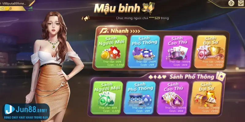 Mậu Binh - Tựa game hot và kịch tính tại nhà cái Jun 88