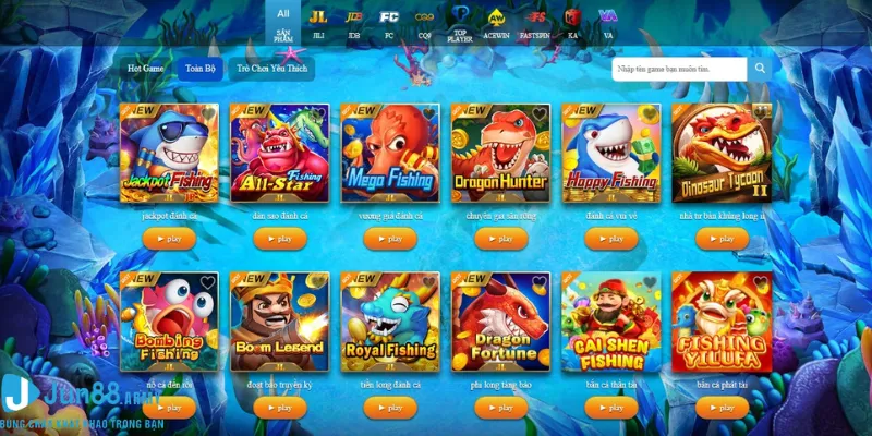 Quy trình bắn cá dễ dàng tại Jun88